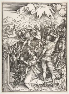 Retribution Prints: The Martyrdom of Saint Catherine of Alexandria. n. d. Creator: Albrecht Durer