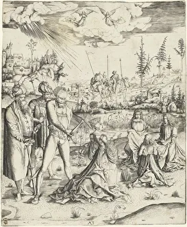 St Catherine Prints: The Martyrdom of Saint Catherine, c. 1500. Creator: Master MZ