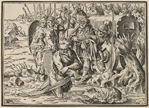 St James Prints: The Martyrdom of Saint James (?), published 1630. Creator: Christoph Maurer