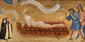 Nuns Prints: Martyrdom of Saint Lawrence, with Two Benedictine Nuns