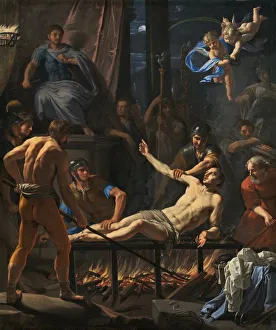 The Martyrdom of Saint Lawrence, c. 1660. Creator: Jean-Baptiste de Champaigne The Martyrdom of Saint Lawrence, c. 1660. Creator: Jean-Baptiste de Champaigne