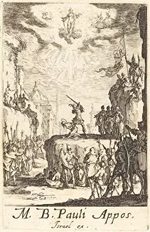 Execution Collection: The Martyrdom of Saint Paul, c. 1634 / 1635. Creator: Jacques Callot