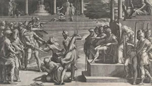 The martyrdom of Saint Paul and the condemnation of Saint Peter, 1524-27