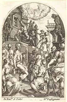Simon Collection: The Martyrdom of Saint Peter, 1608 / 1611. Creator: Jacques Callot
