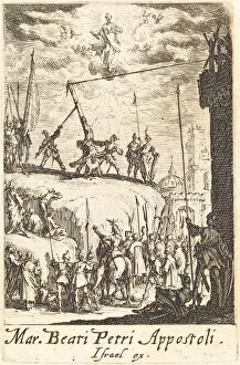 Ascending Gallery: The Martyrdom of Saint Peter, c. 1634 / 1635. Creator: Jacques Callot