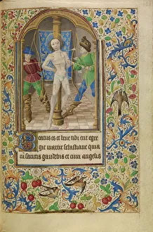 Jacques De Luxembourg Master Of Prints: The Martyrdom of Saint Sebastian; Book of Hours