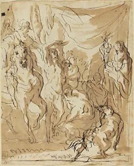 Jakob Jordaens Prints: The Martyrdom of Saint Sebastian, c. 1620/1621. Creator: Jacob Jordaens
