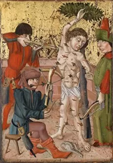 Christian Saint Collection: The Martyrdom of Saint Sebastian, ca. 1470-1480. Artist: Master of the Middle-Rhine
