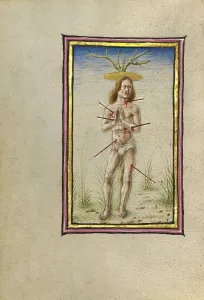 Andrea Gualengo Prints: The Martyrdom of Saint Sebastian; Gualenghi-d'Este Hours