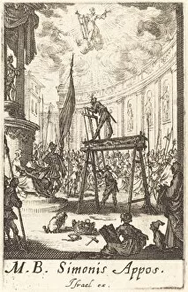 The Martyrdom of Saint Simon, c. 1634/1635. Creator: Jacques Callot
