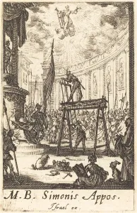 The Martyrdom of Saint Simon, c. 1634 / 1635. Creator: Jacques Callot