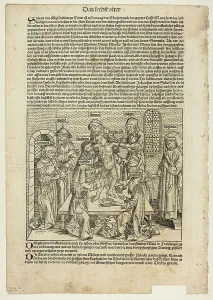 Hartmann Schedel Prints: The Martyrdom of Saint Simon of Trent from Schedel Weltchronik (Schedel's World)