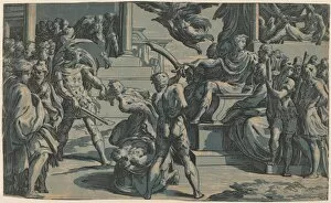 Saint Peter Gallery: The Martyrdom of Saints Peter and Paul, c. 1530. Creator: Antonio da Trento