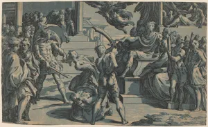 Executing Prints: The Martyrdom of Saints Peter and Paul, c. 1530. Creator: Antonio da Trento