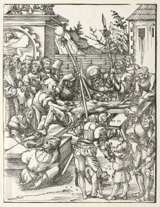 Lucas Cranach Prints: Martyrdom of St. Bartholomew. Creator: Lucas Cranach (German, 1472-1553)