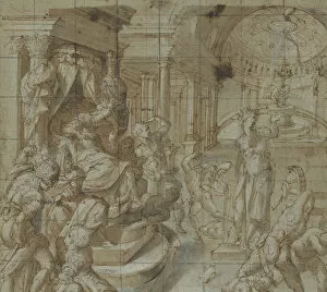 St Catherine Of Alexandria Gallery: The Martyrdom of St. Catherine of Alexandria, 1560-70. Creator: Carlo Portelli