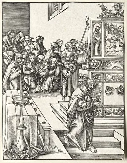 Lucas Cranach Prints: Martyrdom of St. John. Creator: Lucas Cranach (German, 1472-1553)