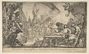 Claude Vignon I Gallery: The Martyrdom of St. Lawrence, ca. 1627. Creator: Claude Vignon