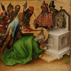 Decapitation Prints: Martyrdom of St Matthias, after 1435. Creator: Stephan Lochner