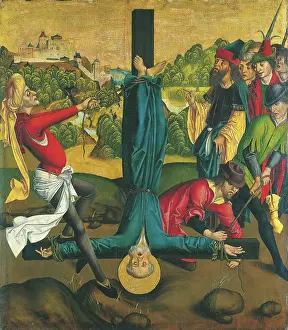 Crucified Prints: The Martyrdom of St Peter, c1480-1490. Creator: Master of the Winkler Epitaph