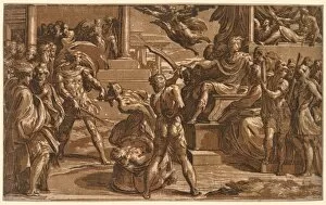 Antonio Da Trento Gallery: The Martyrdom of St. Peter and St. Paul, c. 1527-1530 / 1531