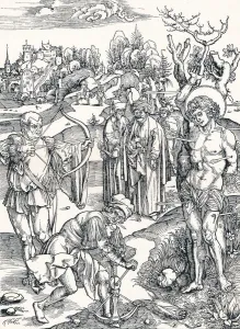 The Martyrdom of St Sebastian, c1495 (1906). Artist: Albrecht Durer The Martyrdom of St Sebastian, c1495 (1906). Artist: Albrecht Durer