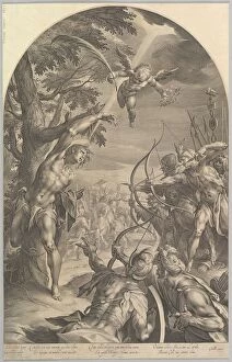 Images Dated 17th March 2020: Martyrdom of St. Sebastian, ca. 1600. Creator: Jan Muller