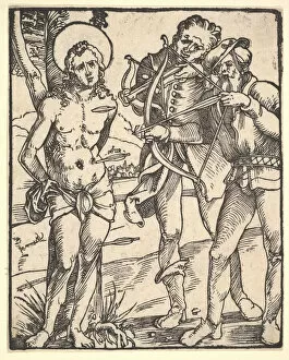 Baldung Grien Hans Gallery: Martyrdom of St. Sebastian with Two Crossbow Men. Creator: Hans Baldung