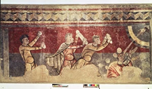 Martyrdom of St. Stephen, mural painting from the Church of Sant Joan de Boi