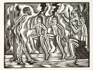 Stake Prints: The Martyrdom, from The Travels and Sufferings of Father Jean de Brebeuf