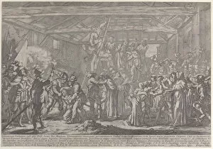 Calvinist Gallery: The Martyrs of Gorchum, 1630-87. Creator: Francois Collignon