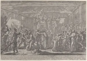 Diepenbeeck Abraham Jansz Van Prints: The Martyrs of Gorchum, 1630-87. Creator: Francois Collignon