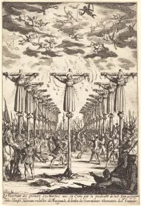 Priests Prints: The Martyrs of Japan, c. 1627 / 1628. Creator: Jacques Callot