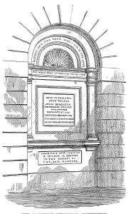 Plaque Prints: The Martyrs Memorial, Smithfield, 1870. Creator: Unknown