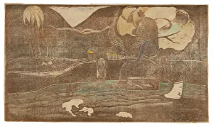 Maruru (Offerings of Gratitude), from the Noa Noa Suite, 1893 / 94. Creator: Paul Gauguin