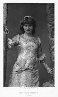 Images Dated 3rd March 2006: Mary Anderson, American actress, c1895. Artist: W&D Downey