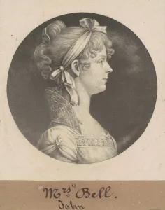 Hairband Prints: Mary Ann Walker Bell, 1808. Creator: Charles Balthazar Julien Fevret de Saint-Mé