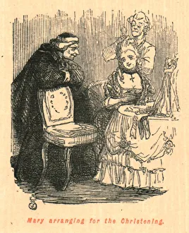 Gilbert Abbott A Gallery: Mary arranging for the Christening, 1897. Creator: John Leech