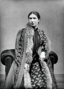 Centre Parting Prints: Mary Augusta Ward, Mrs Humphry Ward, c1870s. Creator: Barraud
