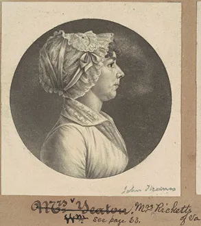 Mary Barr Ricketts, c. 1805. Creator: Charles Balthazar Julien Fé