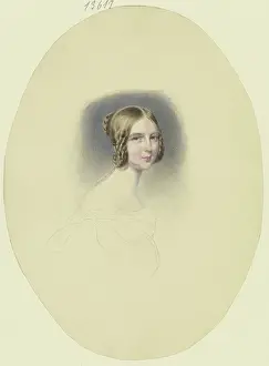 Philip Prints: Mary of Bernus, c1838. Creator: Philipp Veit