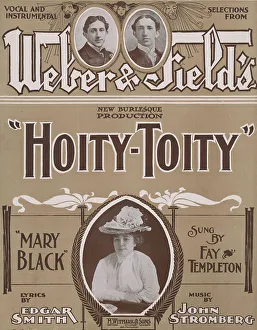 Score Prints: Mary Black, 1901. Creator: Unknown