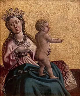 Old Master Prints: Mary with child, 1430. Creator: Konrad Witz