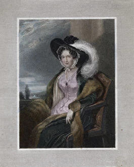 Clifford Collection: Mary Elizabeth, Baroness of Clifford, 1828. Artist: J Wright