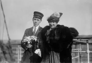 Mary Garden and Flower Boy??, between c1910 and c1915. Creator: Bain News Service