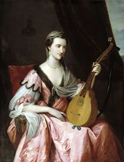 Mandolin Prints: Mary Hopkinson, ca. 1764. Creator: Studio of Benjamin West