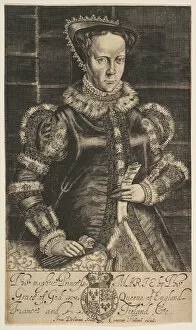 Queen Of England And Ireland Collection: Mary I, Queen of England, 1600-1627. Creator: Francis Delaram