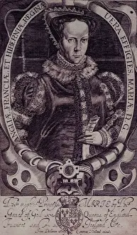 Compton Prints: Mary I, Queen of England and Ireland, 1618. Creators: Renold Elstrack, Francis Delaram