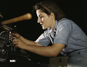 Howard R Hollem Gallery: Mary Louise Stepan, 21, used to be a waitress...Consolidated Aircraft Corp