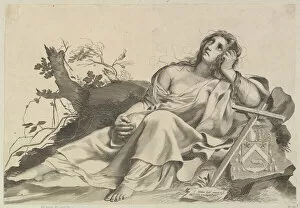 Mary Magdalen Meditating. Creator: Claude Mellan